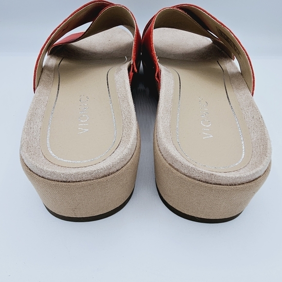 Vionic Hayden Cherry Platform Slide Comfort Sandals - Picture 8 of 12